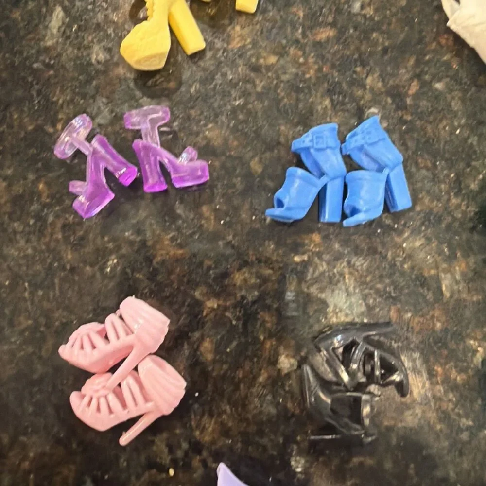 Lot of Barbie Shoes and Other Brands 26 Pairs Mixed Lot